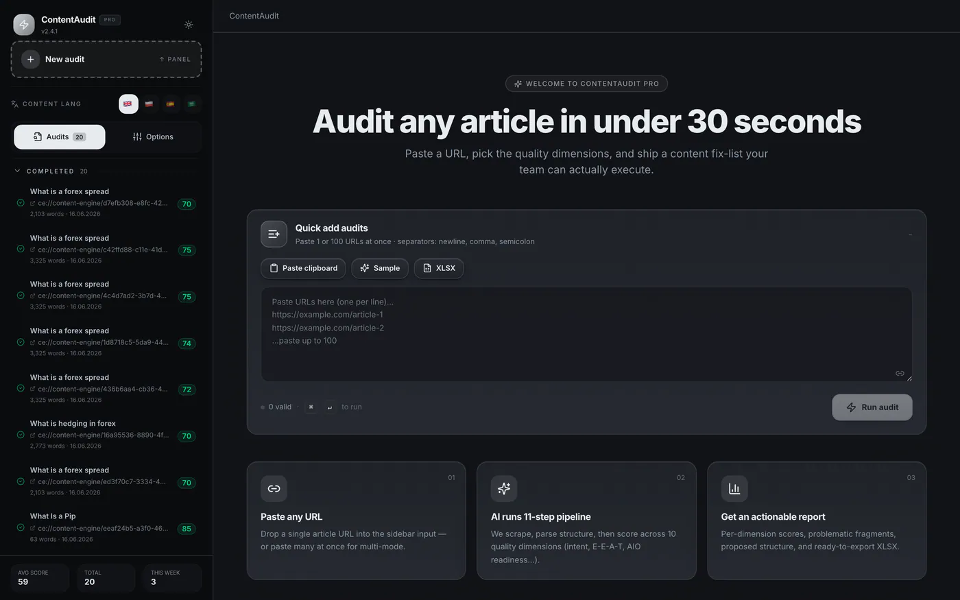 AI Content Audit Suite