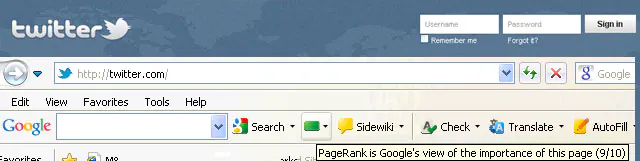 PageRank on the example of Twitter