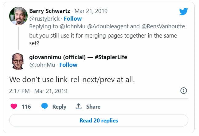 John Muller on the use of next and prev. 
