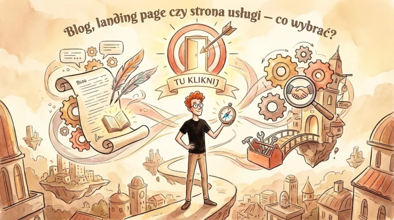 Blog, landing page czy strona usługi — co wybrać?