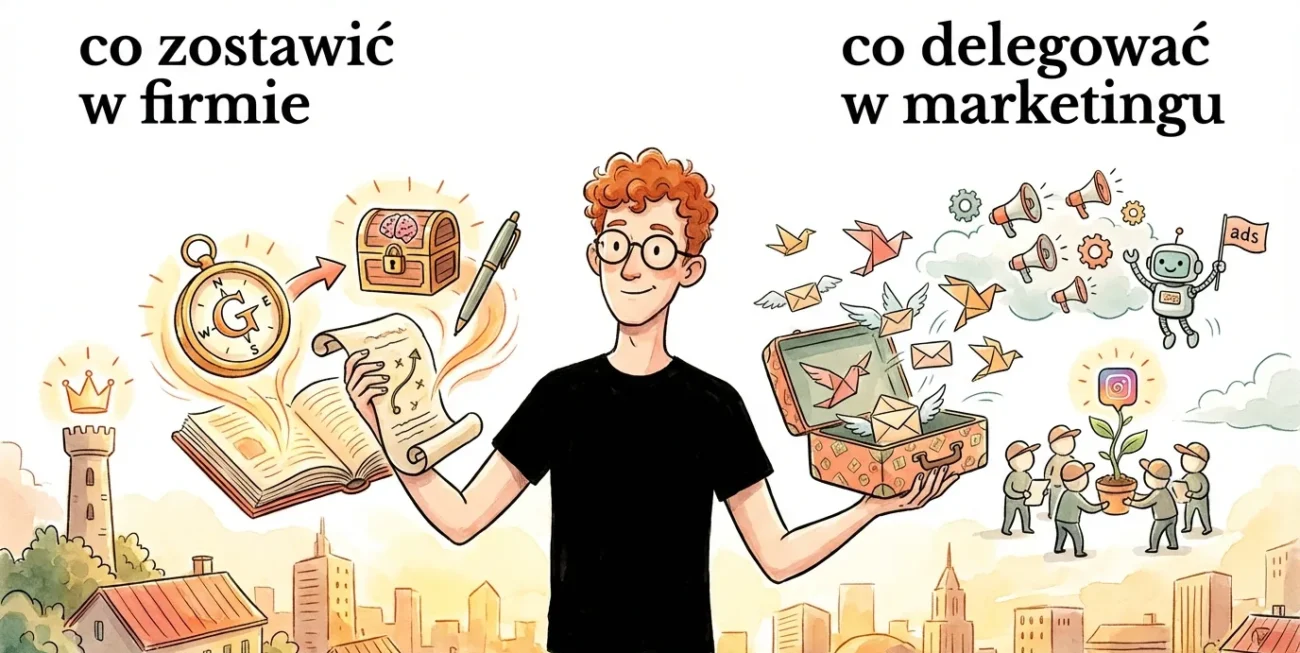Co delegować w marketingu, a co zostawić w firmie