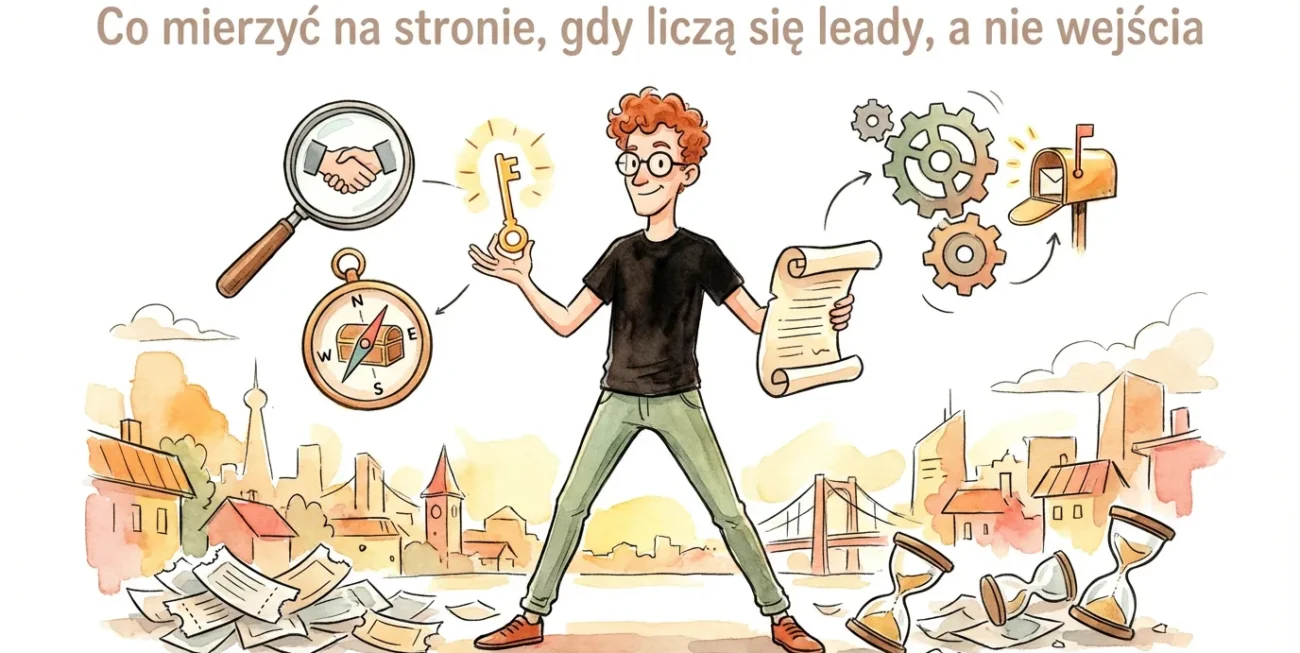 Co mierzyć na stronie, gdy liczą się leady, a nie wejścia
