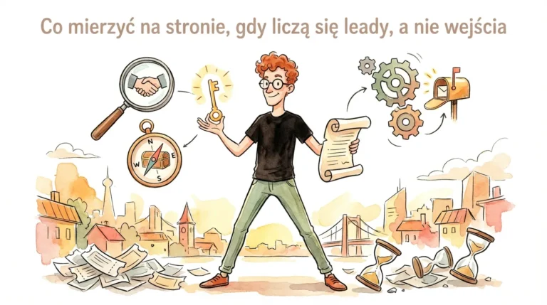 Co mierzyć na stronie, gdy liczą się leady, a nie wejścia