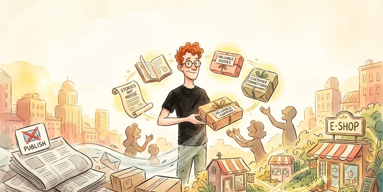 Content marketing w e-commerce bez publikowania dla samej publikacji