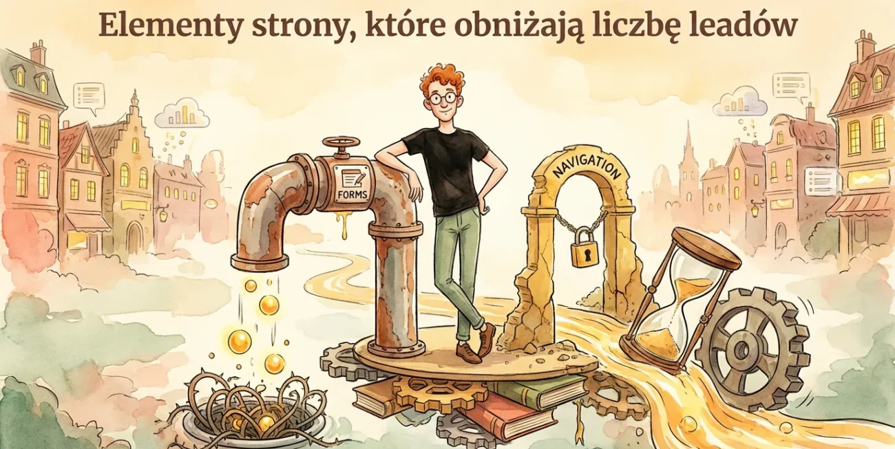 Elementy strony, które obniżają liczbę leadów
