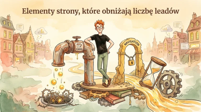 Elementy strony, które obniżają liczbę leadów