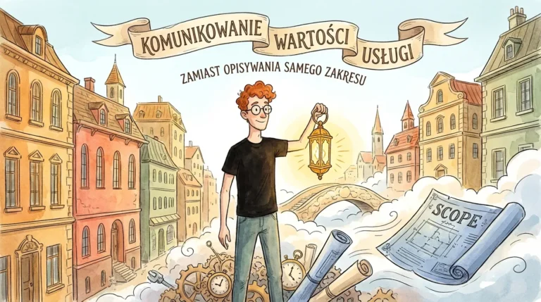 Komunikowanie wartości usługi zamiast opisywania samego zakresu