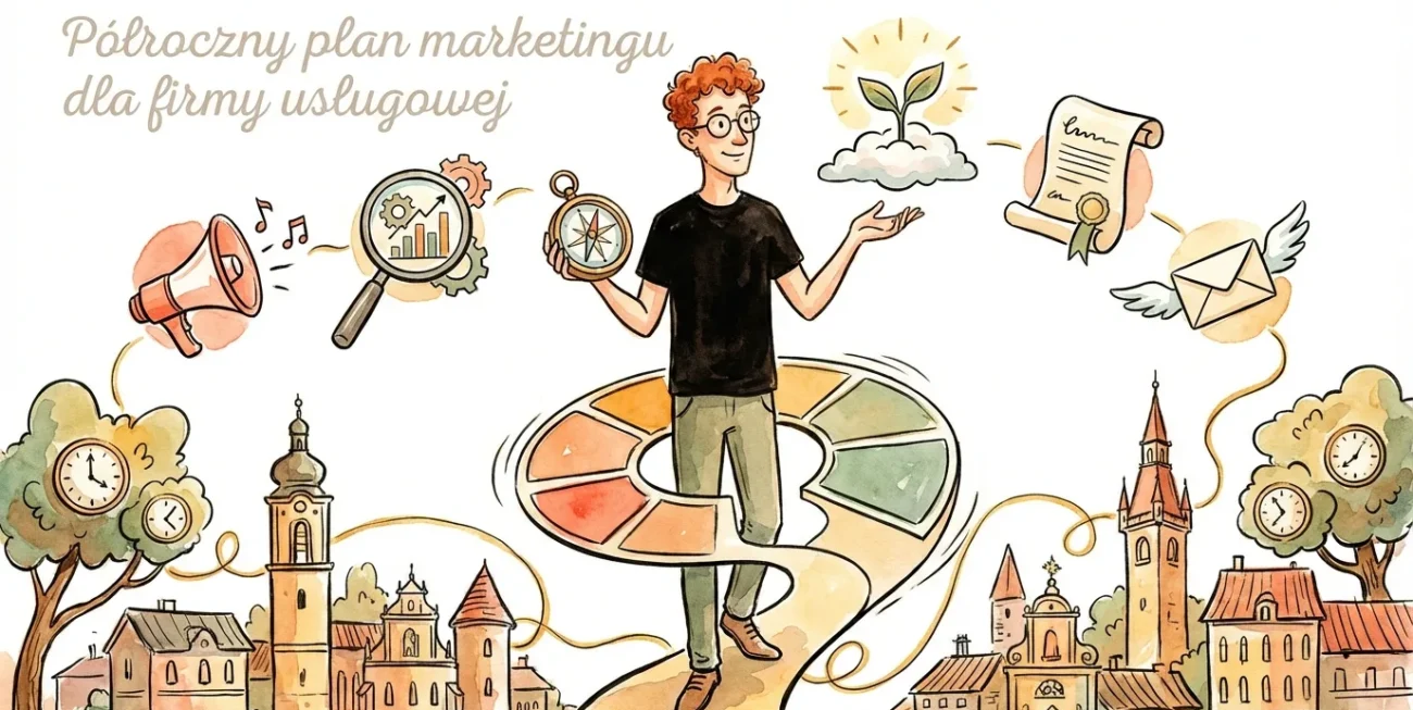Półroczny plan marketingu dla firmy usługowej