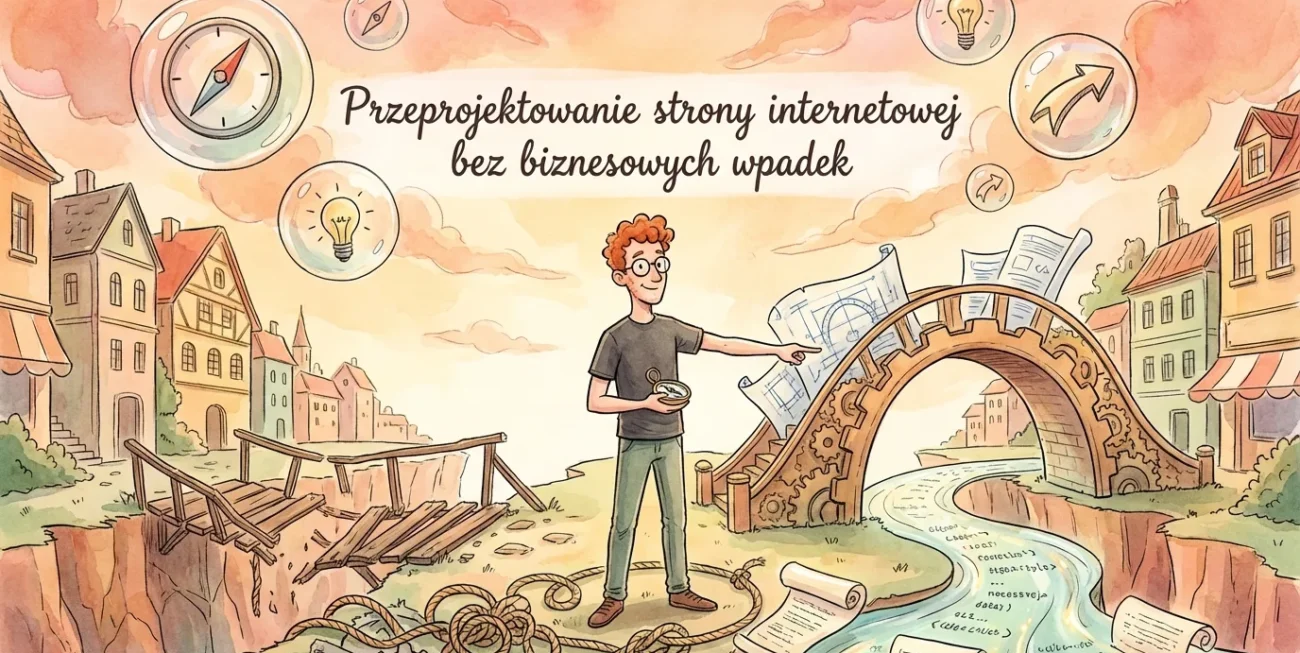 Przeprojektowanie strony internetowej bez biznesowych wpadek