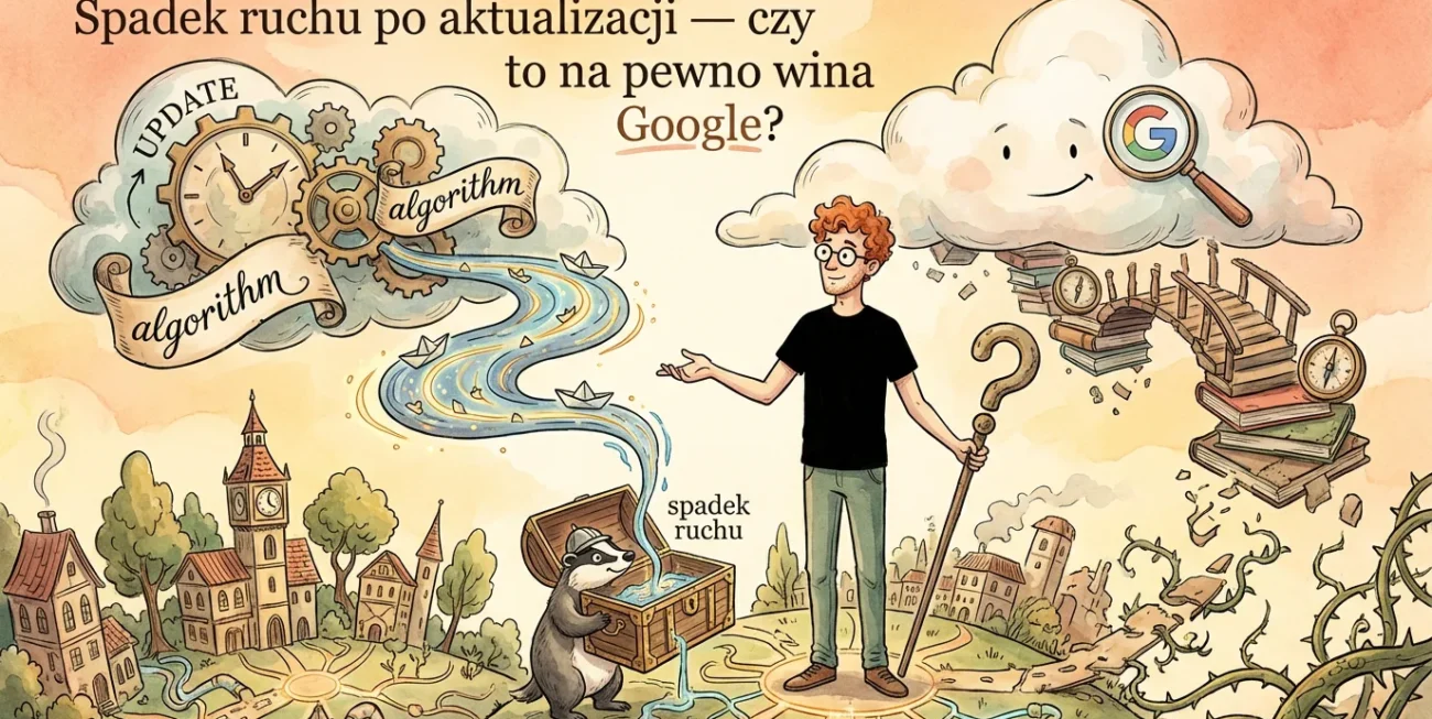 Spadek ruchu po aktualizacji — czy to na pewno wina Google?