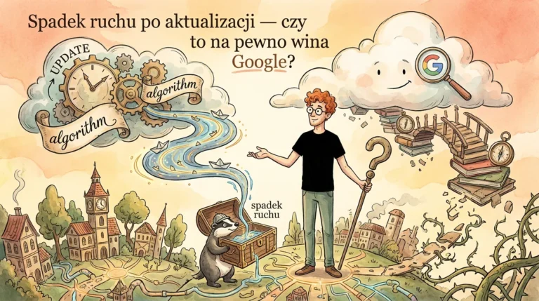 Spadek ruchu po aktualizacji — czy to na pewno wina Google?
