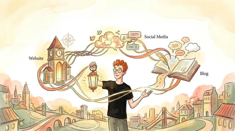 Spójna komunikacja między stroną, blogiem i social mediami