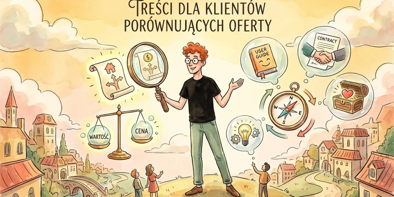 Treści dla klientów porównujących oferty