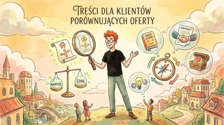Treści dla klientów porównujących oferty